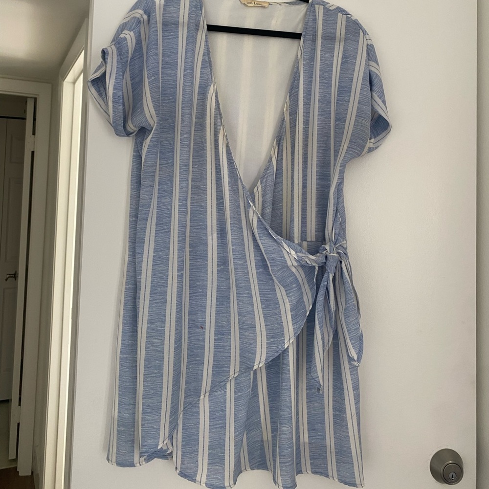 Peach love California wrap dress
